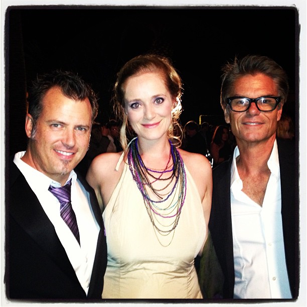 Tim and Gwendoline Sabatino with Harry Hamlin at the Summer Spectacular 2013