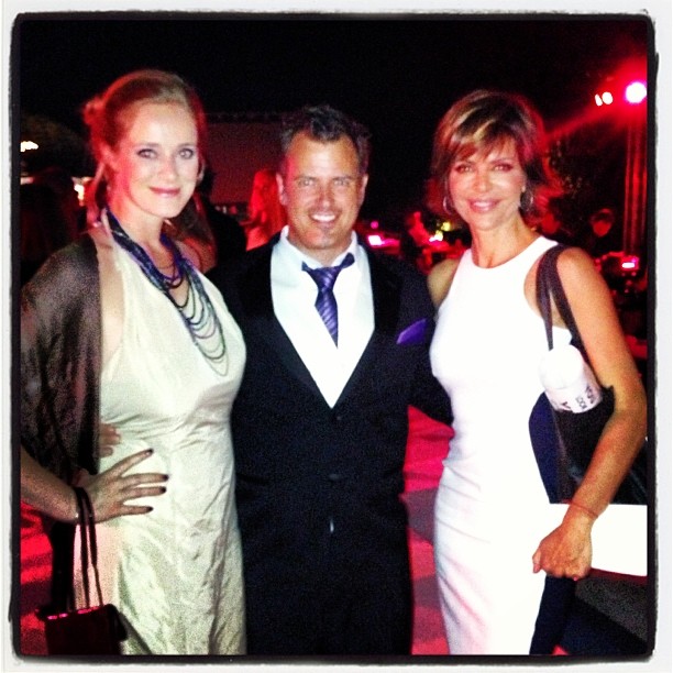 Tim and Gwendoline Sabatino with Lisa Rinna at the Summer Spectacular 2013