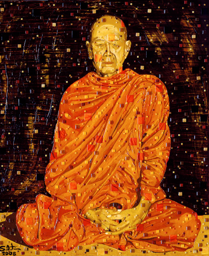 "Monk", Tim Sabatino's original masterpiece, bought by Robert Shapiro